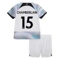 Liverpool Chamberlain #15 Fotballklær Bortedraktsett Barn 2022-23 Kortermet (+ korte bukser)